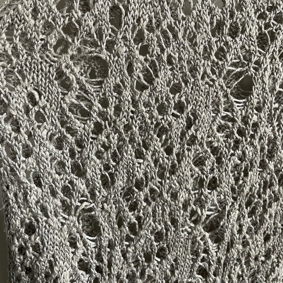 Eileen Fisher Crochet Long Line Tank Top - Picture 3 of 6